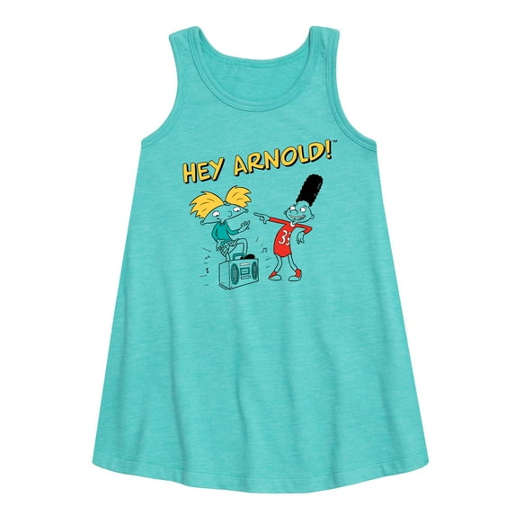 Hey Arnold! - Best Buds - Toddler and Youth Girls A-line Dress