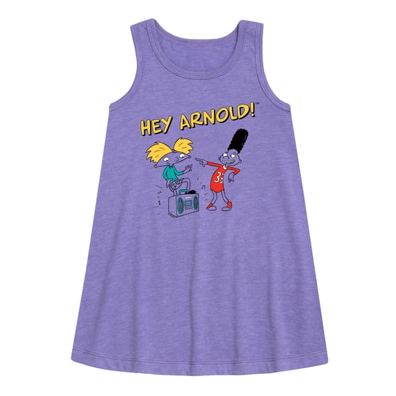 Hey Arnold! - Best Buds - Toddler and Youth Girls A-line Dress