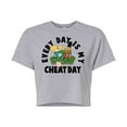 thumbnail image 1 of Hey Arnold! - Cheat Day - Juniors Cropped Cotton Blend T-Shirt, 1 of 5