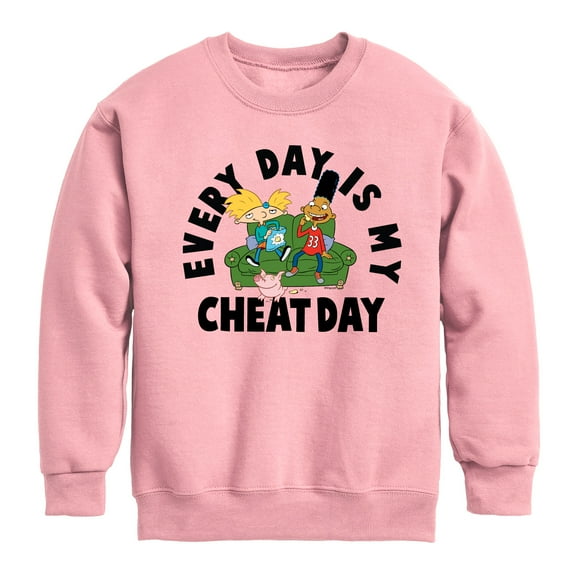 Hey Arnold! - Cheat Day - Toddler And Youth Crewneck Fleece Sweatshirt