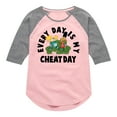 thumbnail image 1 of Hey Arnold! - Cheat Day - Toddler And Youth Girls Raglan Graphic T-Shirt, 1 of 5