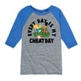 thumbnail image 1 of Hey Arnold! - Cheat Day - Toddler And Youth Raglan Graphic T-Shirt, 1 of 4