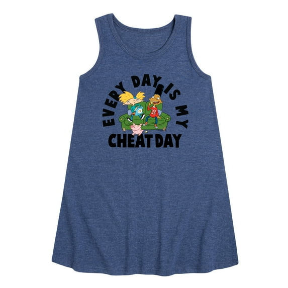 Hey Arnold! - Cheat Day - Toddler and Youth Girls A-line Dress
