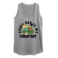 thumbnail image 1 of Hey Arnold! - Cheat Day - Women's Racerback Tank Top, 1 of 5