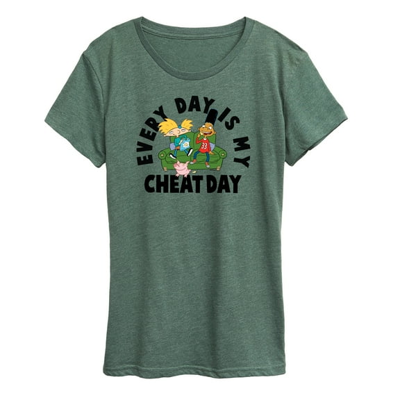 Hey Arnold! - Cheat Day - Women's Short Sleeve Graphic T-Shirt