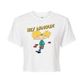 thumbnail image 1 of Hey Arnold! - Cool Arnold - Juniors Cropped Cotton Blend T-Shirt, 1 of 5
