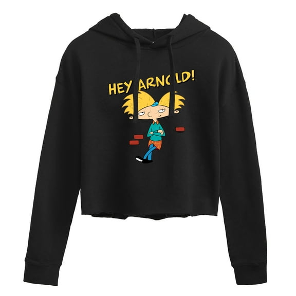Hey Arnold! - Cool Arnold - Juniors Cropped Pullover Hoodie