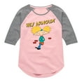 thumbnail image 1 of Hey Arnold! - Cool Arnold - Toddler And Youth Girls Raglan Graphic T-Shirt, 1 of 4