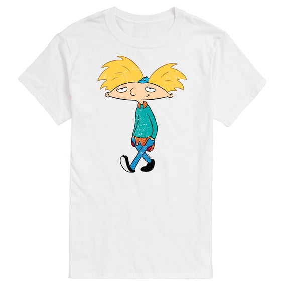 Hey Arnold! - Distressed Arnold - Men's Short Sleeve Graphic T-Shirt
