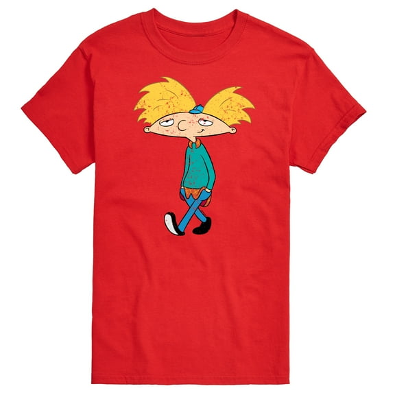 Hey Arnold! - Distressed Arnold - Men's Short Sleeve Graphic T-Shirt