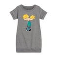 thumbnail image 1 of Hey Arnold! - Distressed Arnold - Toddler And Youth Girls Fleece Dress, 1 of 1