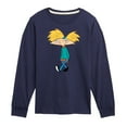 thumbnail image 1 of Hey Arnold! - Distressed Arnold - Toddler And Youth Long Sleeve Graphic T-Shirt, 1 of 5