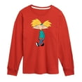 thumbnail image 1 of Hey Arnold! - Distressed Arnold - Toddler And Youth Long Sleeve Graphic T-Shirt, 1 of 5