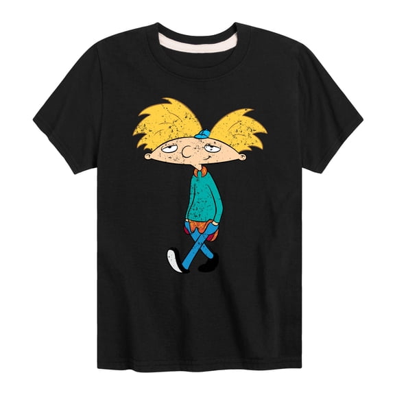 Hey Arnold! - Distressed Arnold - Toddler And Youth Short Sleeve Graphic T-Shirt
