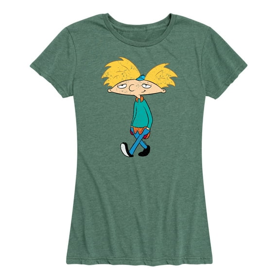 Hey Arnold! - Distressed Arnold - Women's Short Sleeve Graphic T-Shirt