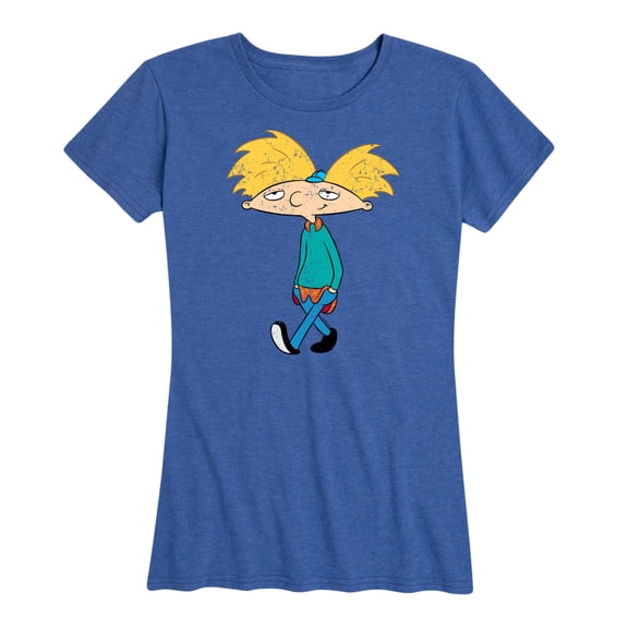 Hey Arnold! - Distressed Arnold - Women's Short Sleeve Graphic T-Shirt
