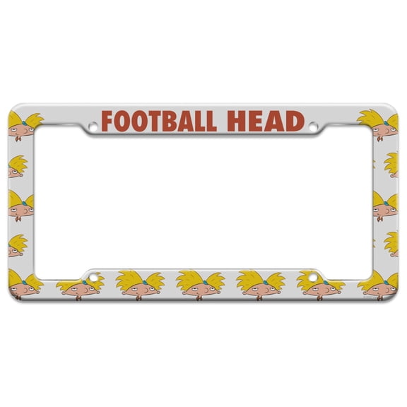 Hey Arnold! Football Head License Plate Tag Frame