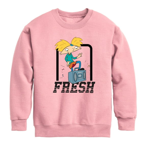 Hey Arnold! - Fresh Arnold - Toddler And Youth Crewneck Fleece Sweatshirt
