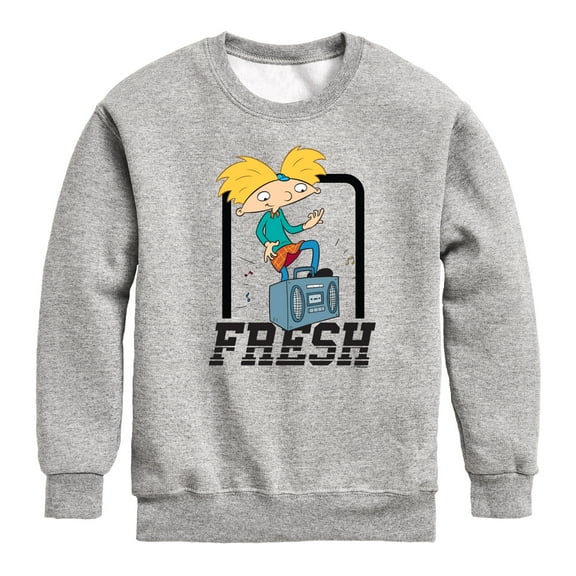 Hey Arnold! - Fresh Arnold - Toddler And Youth Crewneck Fleece Sweatshirt