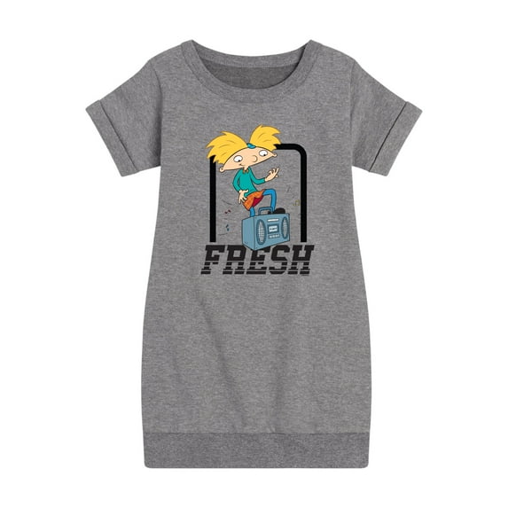Hey Arnold! - Fresh Arnold - Toddler And Youth Girls Fleece Dress