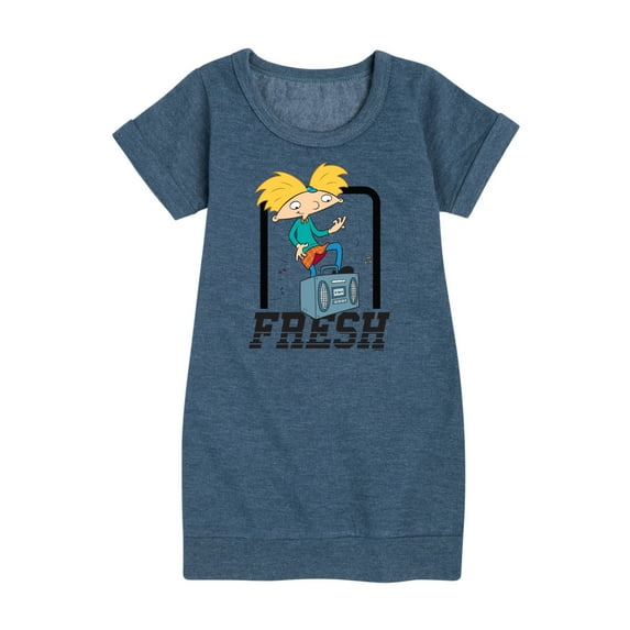 Hey Arnold! - Fresh Arnold - Toddler And Youth Girls Fleece Dress