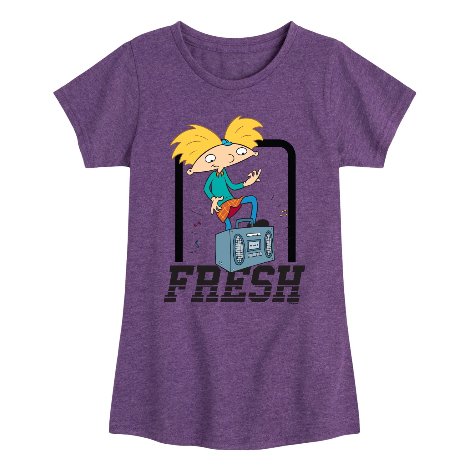Hey Arnold! - Fresh Arnold - Toddler And Youth Girls Short Sleeve ...