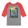 thumbnail image 1 of Hey Arnold! - Fresh Arnold - Toddler And Youth Raglan Graphic T-Shirt, 1 of 6