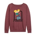 thumbnail image 1 of Hey Arnold! - Fresh Arnold - Women's Lightweight French Terry Long Sleeve Shirt, 1 of 5