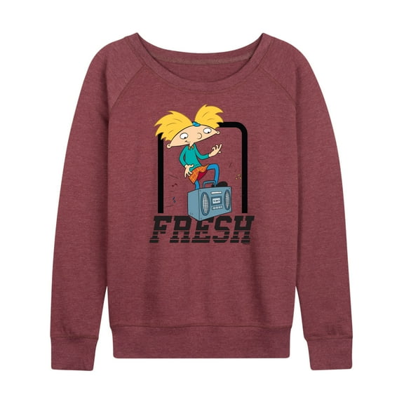 Hey Arnold! - Fresh Arnold - Women's Lightweight French Terry Long Sleeve Shirt