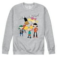 thumbnail image 1 of Hey Arnold! - Group Shot - Men's Crew Neck Fleece Pullover, 1 of 5