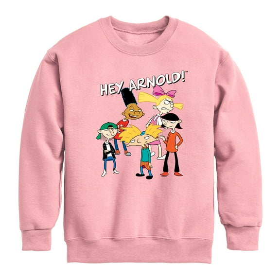 Hey Arnold! - Group Shot - Toddler And Youth Crewneck Fleece Sweatshirt