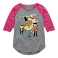 thumbnail image 1 of Hey Arnold! - Group Shot - Toddler And Youth Girls Raglan Graphic T-Shirt, 1 of 5
