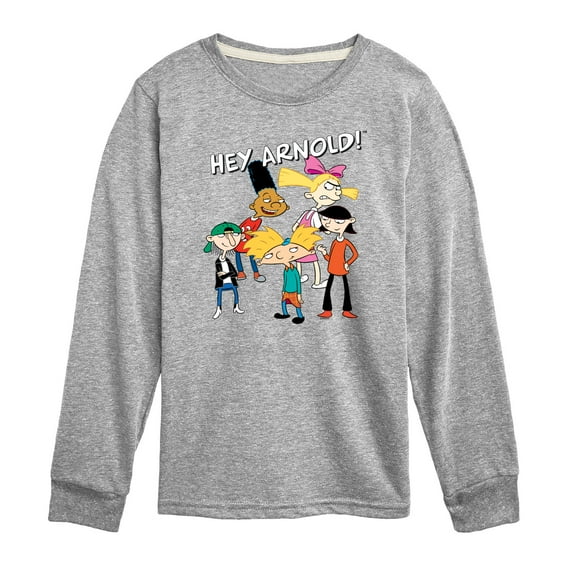 Hey Arnold! - Group Shot - Toddler And Youth Long Sleeve Graphic T-Shirt