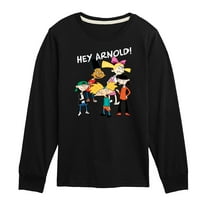 Hey Arnold! - Group Shot - Toddler And Youth Long Sleeve Graphic T-Shirt