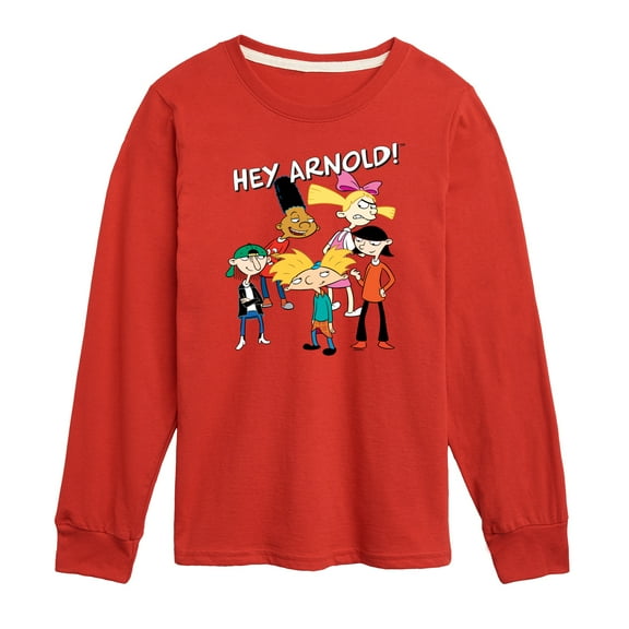 Hey Arnold! - Group Shot - Toddler And Youth Long Sleeve Graphic T-Shirt