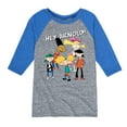 thumbnail image 1 of Hey Arnold! - Group Shot - Toddler And Youth Raglan Graphic T-Shirt, 1 of 6
