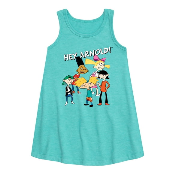 Hey Arnold! - Group Shot - Toddler and Youth Girls A-line Dress