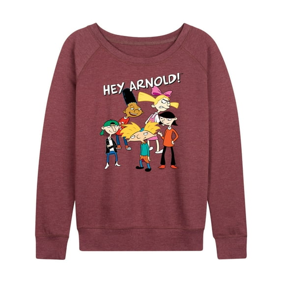 Hey Arnold! - Group Shot - Women's Lightweight French Terry Long Sleeve Shirt