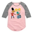 thumbnail image 1 of Hey Arnold! - HA Air Guitar - Toddler And Youth Girls Raglan Graphic T-Shirt, 1 of 4