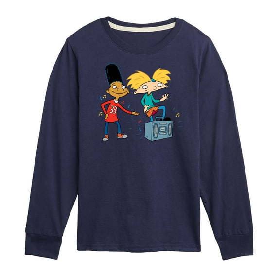 Hey Arnold! - HA Air Guitar - Toddler And Youth Long Sleeve Graphic T-Shirt