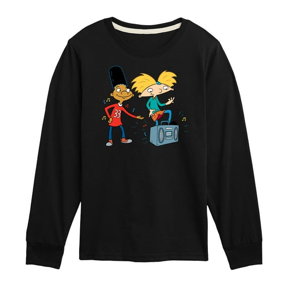 Hey Arnold! - HA Air Guitar - Toddler And Youth Long Sleeve Graphic T-Shirt
