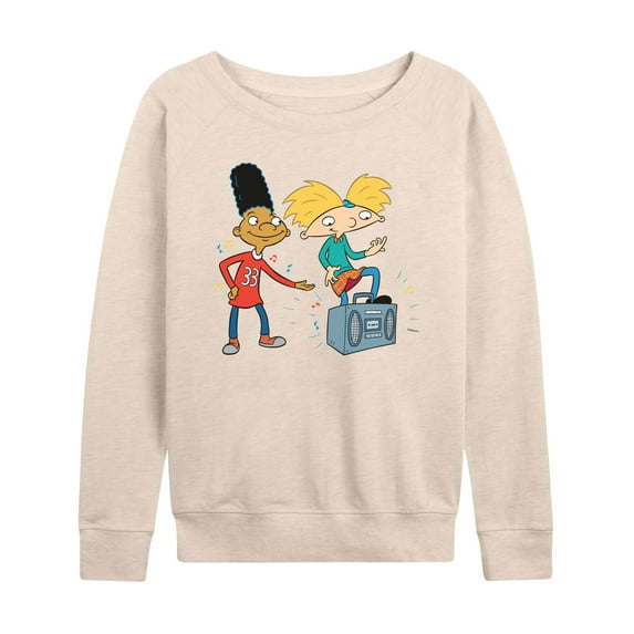 Hey Arnold! - HA Air Guitar - Women's Lightweight French Terry Long Sleeve Shirt