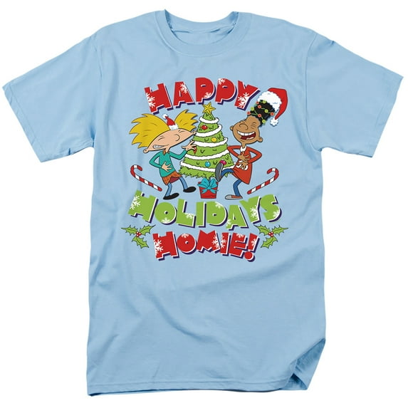 Hey Arnold Happy Holidays Homie! Arnold And Gerald Christmas Unisex Adult T Shirt