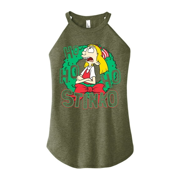 Hey Arnold! - Ho Ho Ho Stinko - Juniors High Neck Tank Top