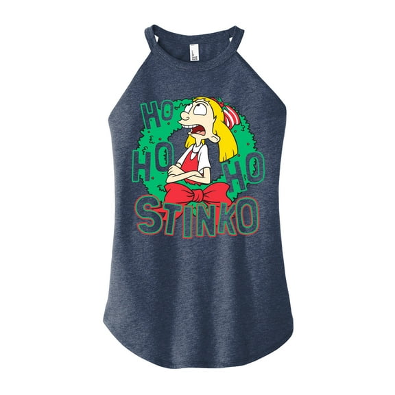 Hey Arnold! - Ho Ho Ho Stinko - Juniors High Neck Tank Top