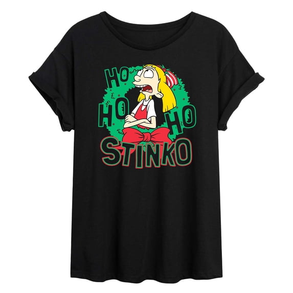 Hey Arnold! - Ho Ho Ho Stinko - Women's Oversized T-Shirt