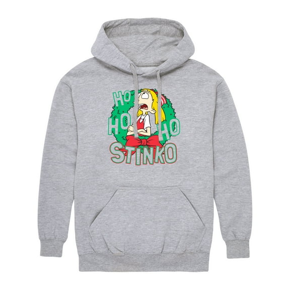 Hey Arnold! - Ho Ho Ho Stinko - Men's Pullover Hooded Fleece Sweatshirt