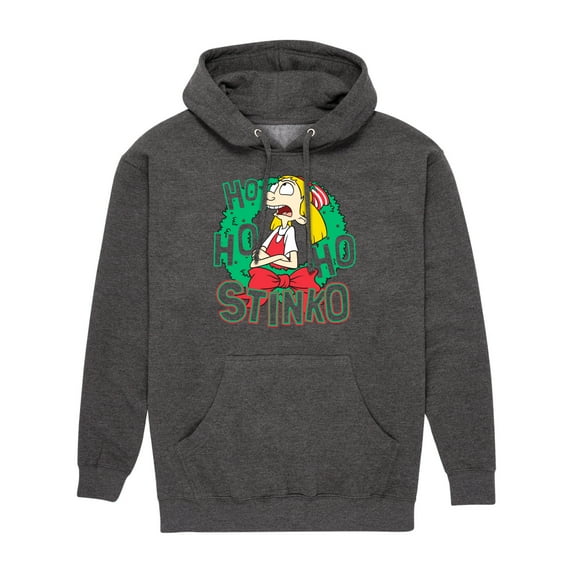 Hey Arnold! - Ho Ho Ho Stinko - Men's Pullover Hooded Fleece Sweatshirt