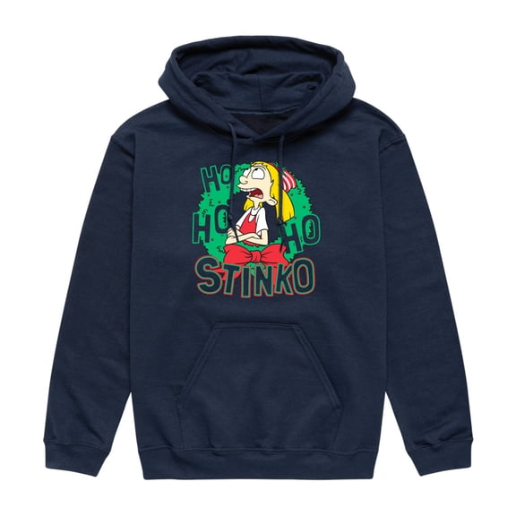 Hey Arnold! - Ho Ho Ho Stinko - Men's Pullover Hooded Fleece Sweatshirt