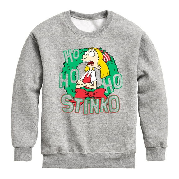 Hey Arnold! - Ho Ho Ho Stinko - Toddler And Youth Crewneck Fleece Sweatshirt